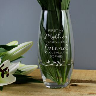 Personalised ‘First My Mother, Forever My Friend’ Bullet Vase