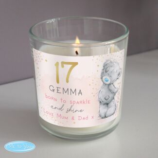 Personalised Sparkle & Shine Birthday Scented Jar Candle