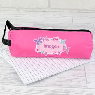 Personalised Butterfly Pencil Case