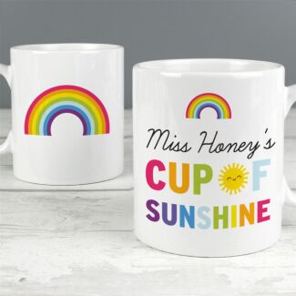 Personalised Rainbow 'Cup of Sunshine' Mug