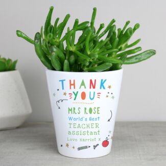 Personalised ‘Thank You Teacher’ Plant Pot