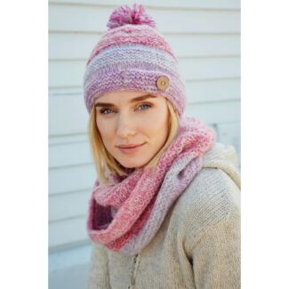 Sierra Nevada Pink Bobble Beanie Hat