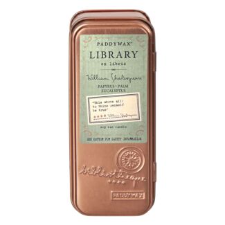 Library William Shakespeare Travel Tin Soy Candle