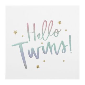 Cloud Nine Hello Twins New Babies Card