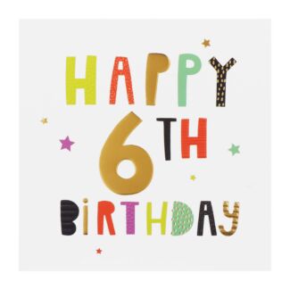 High Five 6th Birthday Card