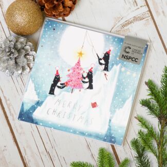 Arctic Penguins Pack Of 6 Christmas Cards Charity Pack