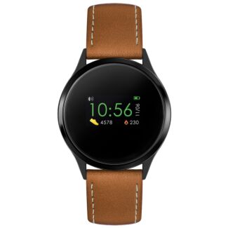 Series 4 Tan PU Leather Smart Watch