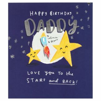 The Happy News To The Stars Daddy Birthday Card