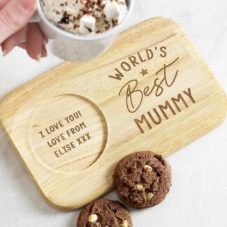 Personalised ‘World’s Best’ Wooden Coaster Tray