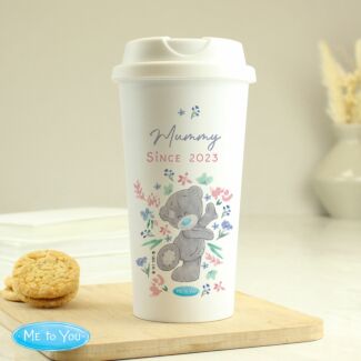 Personalised Floral Travel Mug