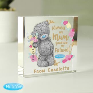 Personalised Mum Forever My Friend Crystal Token