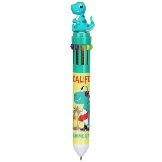 Assorted Dinosaur 10-in-1 Multi-Coloured Pen