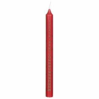 Red Christmas Advent Candle