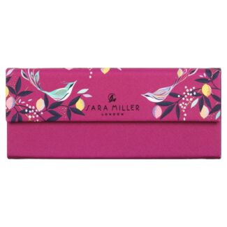Mauve Orchard Birds Glasses Case