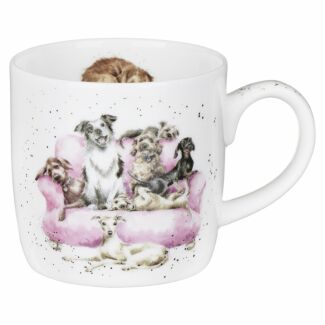 Movie Night Dogs Fine Bone China Mug