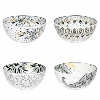 Artisanne Noir Set of Four Small Bowls