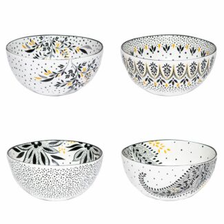 Artisanne Noir Set of 4 Small Bowls