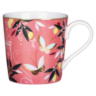 Coral Orchard Butterfly Boxed Mug