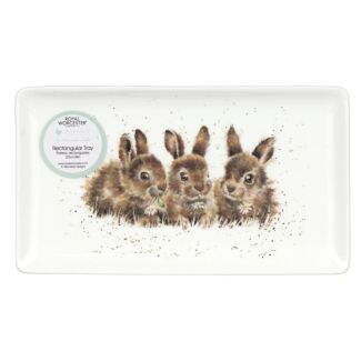 Rabbits Rectangular Tray