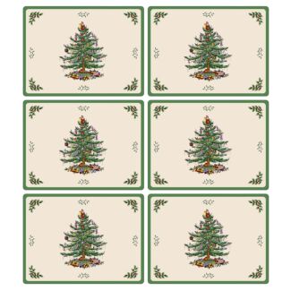 Christmas Tree Set of 6 Placemats
