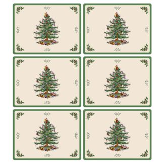 Christmas Tree Set of 6 Placemats