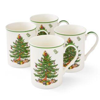 Christmas Tree Set of 4 Mugs