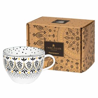 Artisanne Noir Mandala Boxed Mug