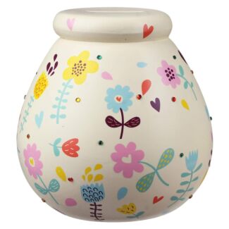 Flowers Money Pot 