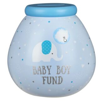 Little Elephant Baby Boy Fund Money Pot