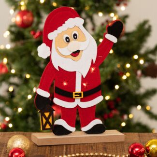 Felt Santa with LED Lights