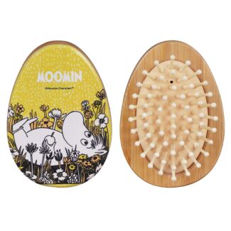 Yellow Shaped Bamboo Hairbrush