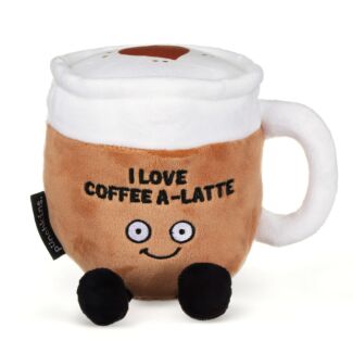 “I Love Coffee A-Latte” Plush Coffee Mug
