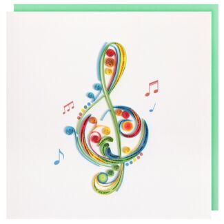 Quilling ‘Treble Clef’ Card