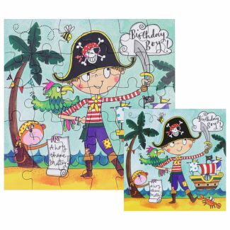 Pirate Birthday Boy Jigsaw Puzzle with Mini Birthday Card