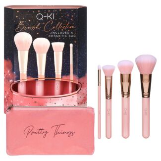 Q-KI 4 Makeup Brush and Cosmetic Bag