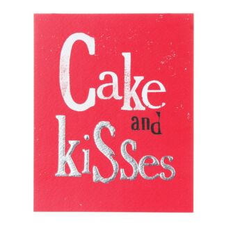 Cake And Kisses Greetings Card