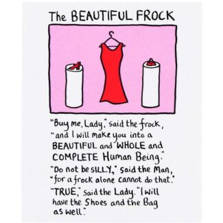 The Beautiful Frock Greetings Card