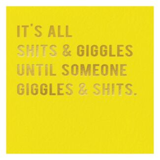 Cloud Nine 'Giggles & Sh**s' Greetings Card 