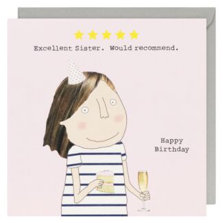 Five Star Sister Birthday Card