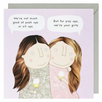 Piss Ups Greetings Card