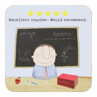 Five Star Teacher Man Coaster