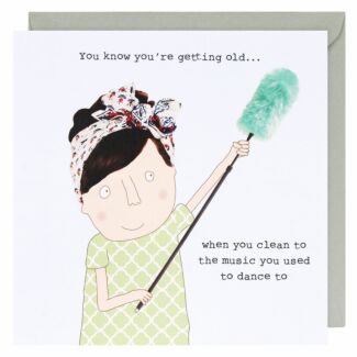 Clean To Music Greetings Card