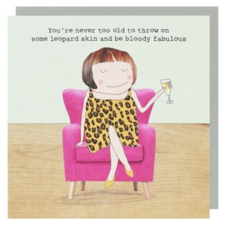 Leopard Skin Greetings Card