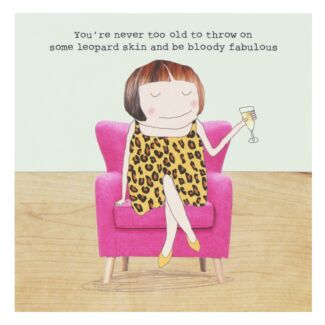 Leopard Skin Greetings Card