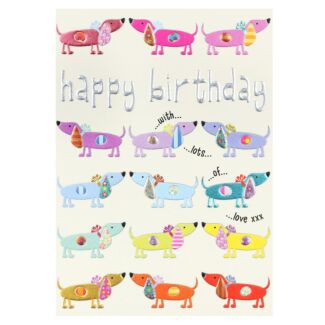 Rise & Shine Dogs Birthday Card