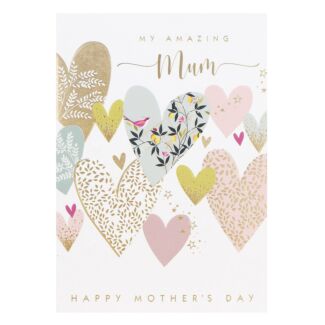 'Collage Hearts' Mum Mother’s Day Card