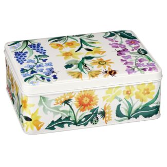 Wild Flowers Deep Rectangular Tin