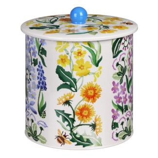 Wild Flowers Biscuit Barrel