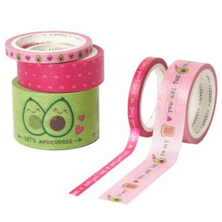 Avocado Set of 5 Paper Sticky Tapes