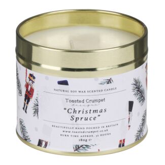 ‘Nutcracker’ Christmas Spruce Tin Candle